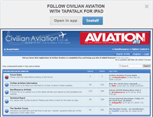 Tablet Screenshot of civilianaviation.co.uk
